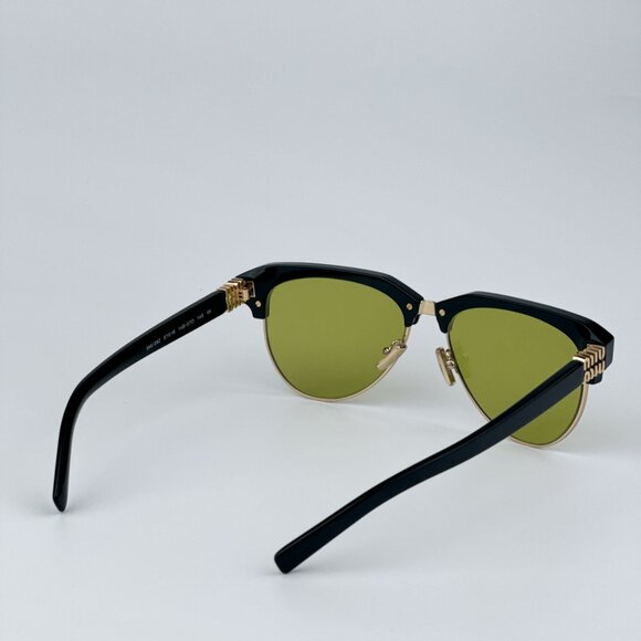Miu Miu MU09ZS 1AB07O BRAND NEW Sunglasses Black Olive Green Browline Unisex main image 14